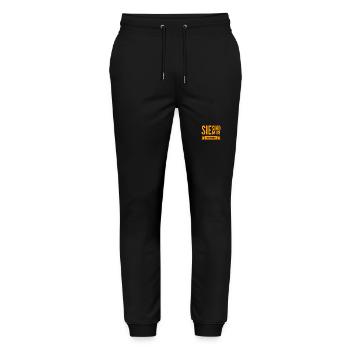 sie sind mir zuwieder - Stanley/Stella Unisex Bio Jogginghose Mover  - Schwarz - Vorne - Marisol (170cm) & Nik (191cm)