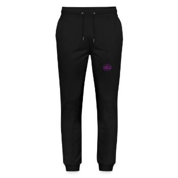 sie mag ich - Stanley/Stella Unisex Bio Jogginghose Mover  - Schwarz - Vorne - Marisol (170cm) & Nik (191cm)