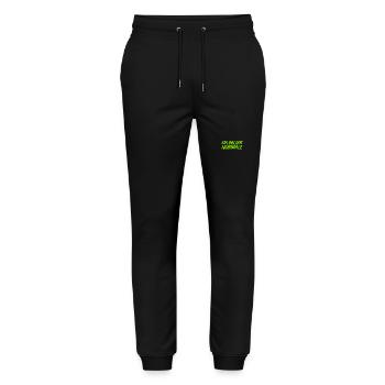 ich bin normal - Stanley/Stella Unisex Bio Jogginghose Mover  - Schwarz - Vorne - Marisol (170cm) & Nik (191cm)