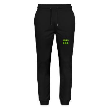 vor dir steht eine Märchenfee - Stanley/Stella Unisex Bio Jogginghose Mover  - Schwarz - Vorne - Marisol (170cm) & Nik (191cm)