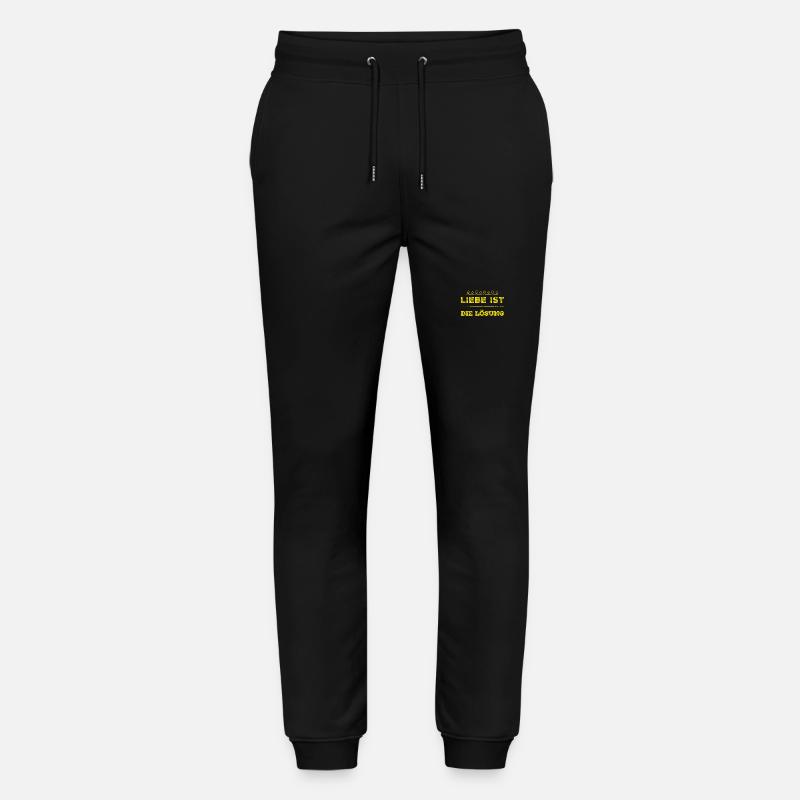 L’amour est la solution - Pantalon de jogging bio MOVER Stanley/Stella unisexe - noir