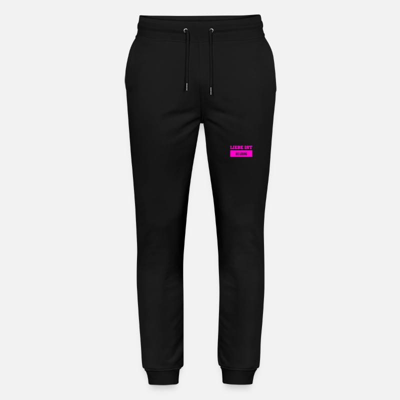 ich liebe das Leben - Stanley/Stella Unisex Bio Jogginghose Mover  - Schwarz