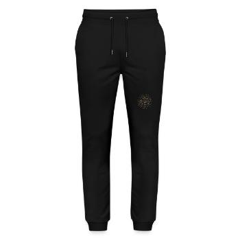 spirituelle heidnische Symbole - Stanley/Stella Unisex Bio Jogginghose Mover  - Schwarz - Vorne - Marisol (170cm) & Nik (191cm)