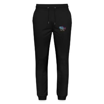 Vintage vibe - Stanley/Stella Mover Unisex Organic Jogging Trousers - black - Front - Marisol (170cm) & Nik (191cm)