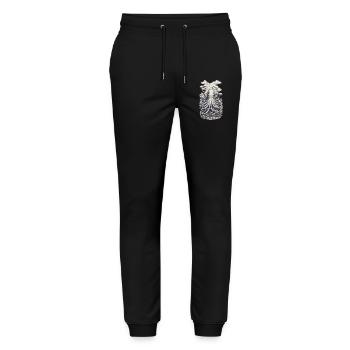 Octopus Fisherman Deep Sea Marine Design - Stanley/Stella Mover Unisex Organic Jogging Trousers - black - Front - Marisol (170cm) & Nik (191cm)