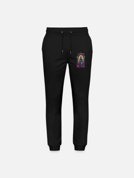 Occult Gothic Aesthetic Retro Wave Streetwear - Stanley/Stella Mover Unisex Organic Jogging Trousers - black