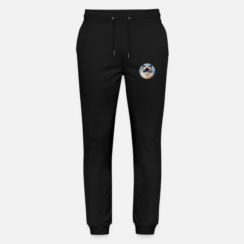 Ragdoll Katze - Stanley/Stella Unisex Bio Jogginghose Mover  - Schwarz