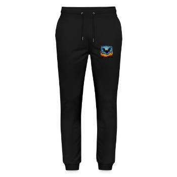 Bat, Van Gogh, Starry Night, Animal - Stanley/Stella Mover Unisex Organic Jogging Trousers - black - Front - Marisol (170cm) & Nik (191cm)