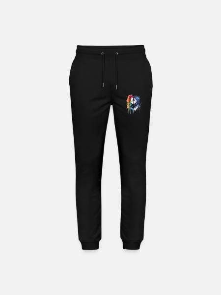 Pride Love Kuss - Stanley/Stella Unisex Bio Jogginghose Mover  - Schwarz