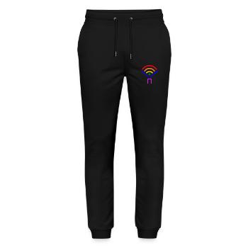 Lgbt - Stanley/Stella Mover Unisex Organic Jogging Trousers - black - Front - Marisol (170cm) & Nik (191cm)