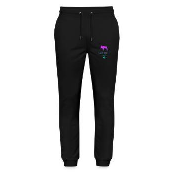 Schweden, Schweden, Skandinavien, Skandinavien, Wikinger, Europa - Stanley/Stella Unisex Bio Jogginghose Mover  - Schwarz - Vorne - Marisol (170cm) & Nik (191cm)