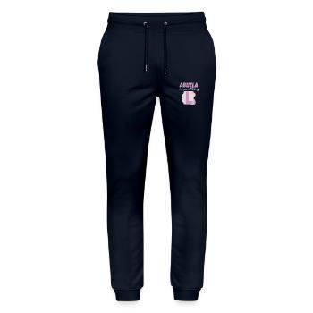 Granny Trainee L - Stanley/Stella Mover Unisex Organic Jogging Trousers - navy - Front - Marisol (170cm) & Nik (191cm)