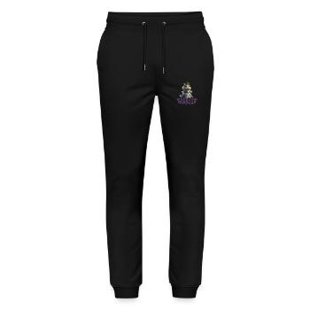 Kroko Prinzessin 02 - Stanley/Stella Unisex Bio Jogginghose Mover  - Schwarz - Vorne - Marisol (170cm) & Nik (191cm)