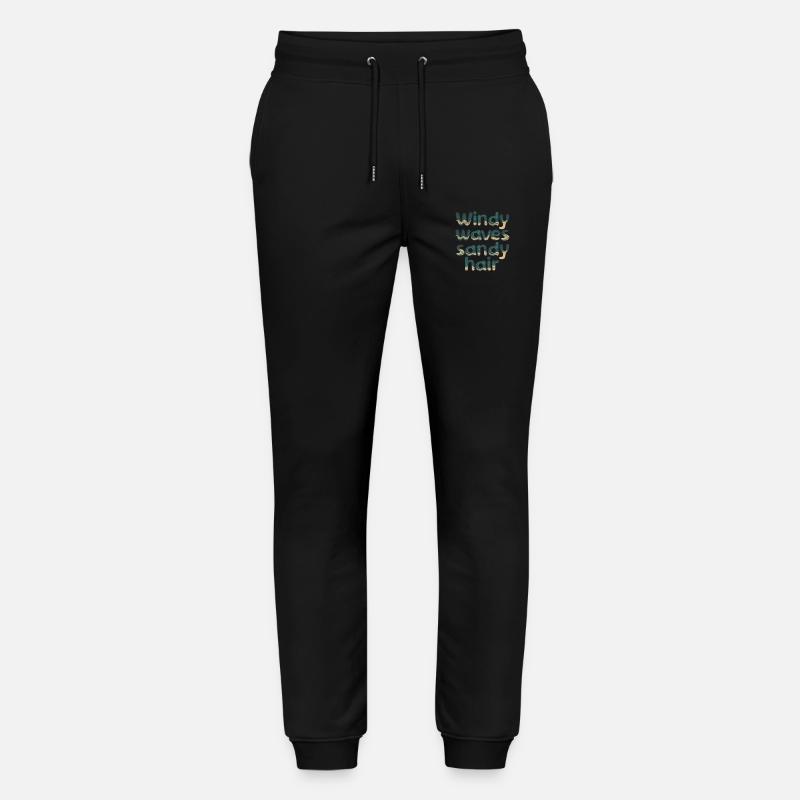 windy waves - Stanley/Stella Unisex Bio Jogginghose Mover  - Schwarz