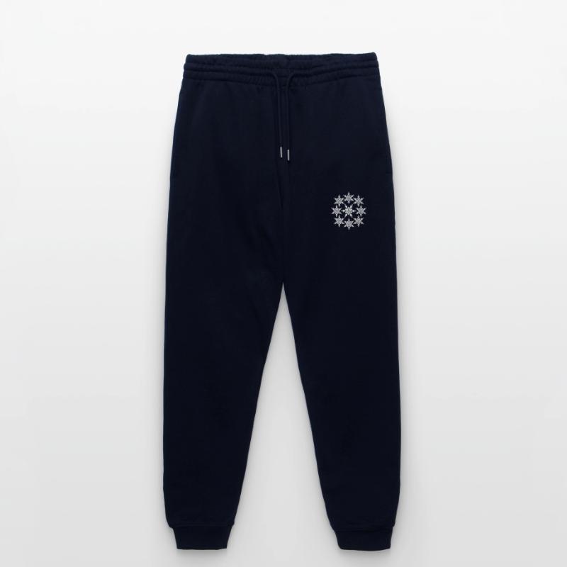 circle round pattern design cool winter cold snow Stanley/Stella Mover Unisex Organic Jogging Trousers