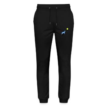 wolf mond - Stanley/Stella Unisex Bio Jogginghose Mover  - Schwarz - Vorne - Marisol (170cm) & Nik (191cm)