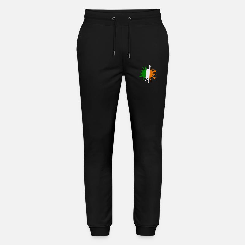 farbklecks irland - Stanley/Stella Unisex Bio Jogginghose Mover  - Schwarz