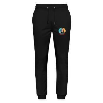 Yoga / Shamanic Meditation - Stanley/Stella Mover Unisex Organic Jogging Trousers - black - Front - Marisol (170cm) & Nik (191cm)