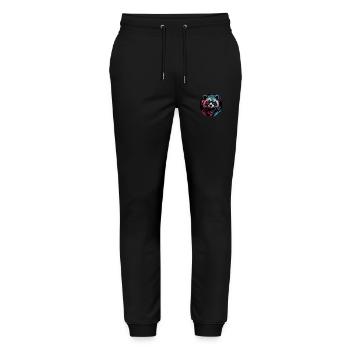 Waschbär Unternehmen - Stanley/Stella Unisex Bio Jogginghose Mover  - Schwarz - Vorne - Marisol (170cm) & Nik (191cm)