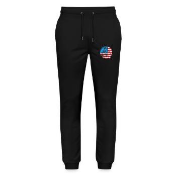 Army War Military Uniform Force Soldier Camouflage - Stanley/Stella Mover Unisex Organic Jogging Trousers - black - Front - Marisol (170cm) & Nik (191cm)