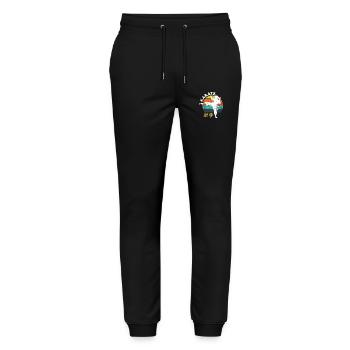 Karate-Mädchen - Stanley/Stella Unisex Bio Jogginghose Mover  - Schwarz - Vorne - Marisol (170cm) & Nik (191cm)