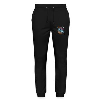 BigAir Windkind 2 - Stanley/Stella Unisex Bio Jogginghose Mover  - Schwarz - Vorne - Marisol (170cm) & Nik (191cm)