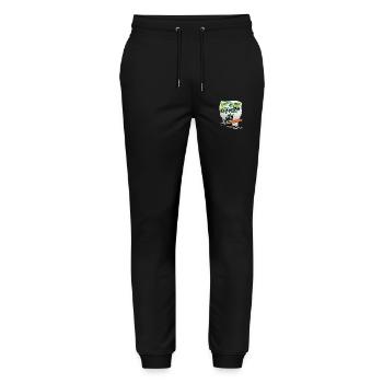 Du bist nicht du wenn Kette stumpf ist - Stanley/Stella Unisex Bio Jogginghose Mover  - Schwarz - Vorne - Marisol (170cm) & Nik (191cm)