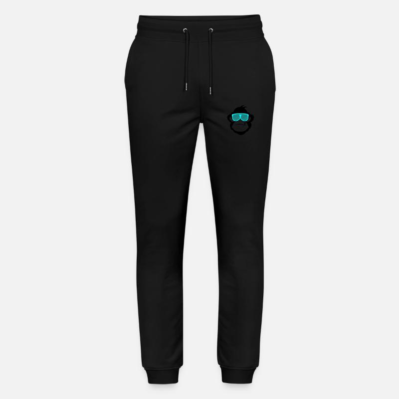 Smoking Monkey 2 - Stanley/Stella Mover Unisex Organic Jogging Trousers - black
