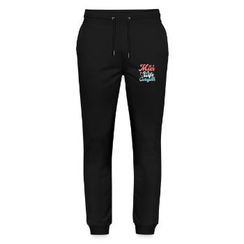 Mom Wife Caregiver Carer Caregiving - Stanley/Stella Mover Unisex Organic Jogging Trousers - black - Front - Marisol (170cm) & Nik (191cm)