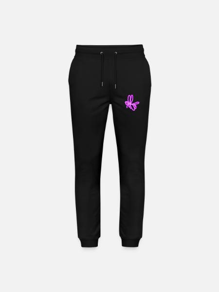 Neon Dragonfly - Stanley/Stella Mover Unisex Organic Jogging Trousers - black