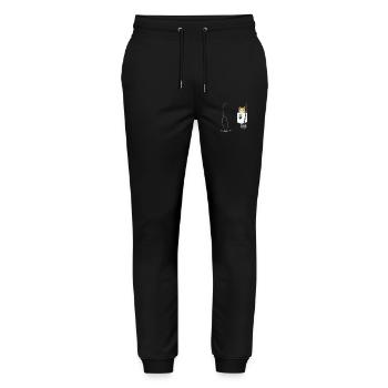 Veterinarian Costume School Career Day Outfit - Stanley/Stella Mover Unisex Organic Jogging Trousers - black - Front - Marisol (170cm) & Nik (191cm)