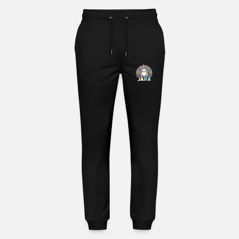 Jara Einhorn Name - Stanley/Stella Unisex Bio Jogginghose Mover  - Schwarz