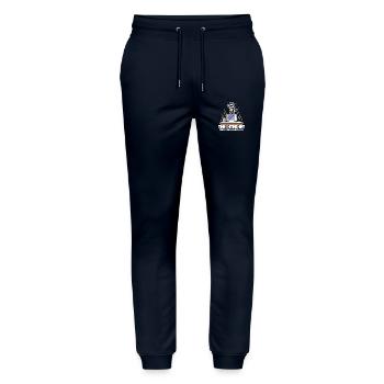 The Internet Where Cats Become Famous - Stanley/Stella Mover Unisex Organic Jogging Trousers - navy - Front - Marisol (170cm) & Nik (191cm)
