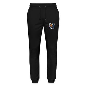 bear - Stanley/Stella Mover Unisex Organic Jogging Trousers - black - Front - Marisol (170cm) & Nik (191cm)