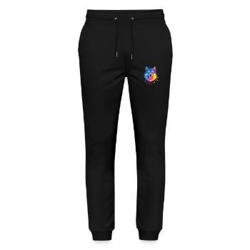Couleurs finlandaises Lapon - Pantalon de jogging bio MOVER Stanley/Stella unisexe - noir - Devant - Marisol (170cm) & Nik (191cm)