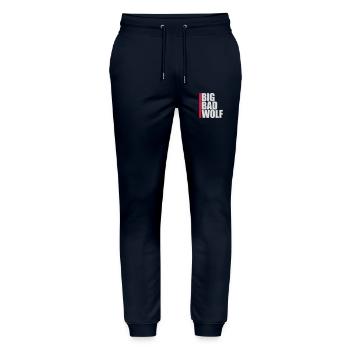 big bad wolf quote - Stanley/Stella Mover Unisex Organic Jogging Trousers - navy - Front - Marisol (170cm) & Nik (191cm)