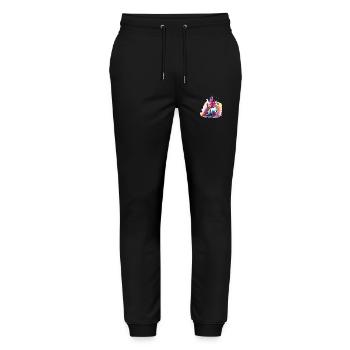 Unicorn Rainbow Castle Colorful Magic Fantasy - Stanley/Stella Mover Unisex Organic Jogging Trousers - black - Front - Marisol (170cm) & Nik (191cm)