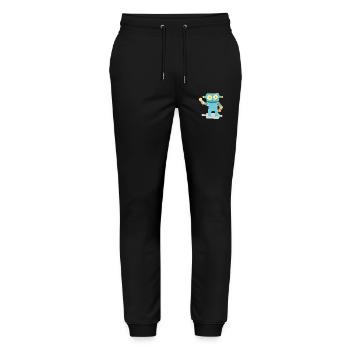 Rotot - Stanley/Stella Mover Unisex Organic Jogging Trousers - black - Front - Marisol (170cm) & Nik (191cm)