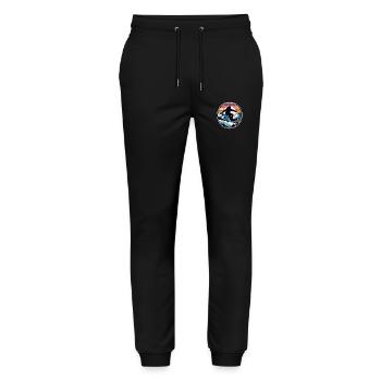 snowboard neige et ski - Pantalon de jogging bio MOVER Stanley/Stella unisexe - noir - Devant - Marisol (170cm) & Nik (191cm)