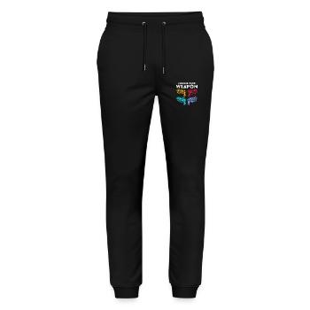 Choose Your Weapon Squirt Gun Summer Water Fun - Stanley/Stella Mover Unisex Organic Jogging Trousers - black - Front - Marisol (170cm) & Nik (191cm)