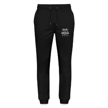 Pyro Freund - Stanley/Stella Unisex Bio Jogginghose Mover  - Schwarz - Vorne - Marisol (170cm) & Nik (191cm)
