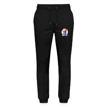 Slush Eis Regenbogen Farben Sommer Spaß Urlaub - Stanley/Stella Unisex Bio Jogginghose Mover  - Schwarz - Vorne - Marisol (170cm) & Nik (191cm)