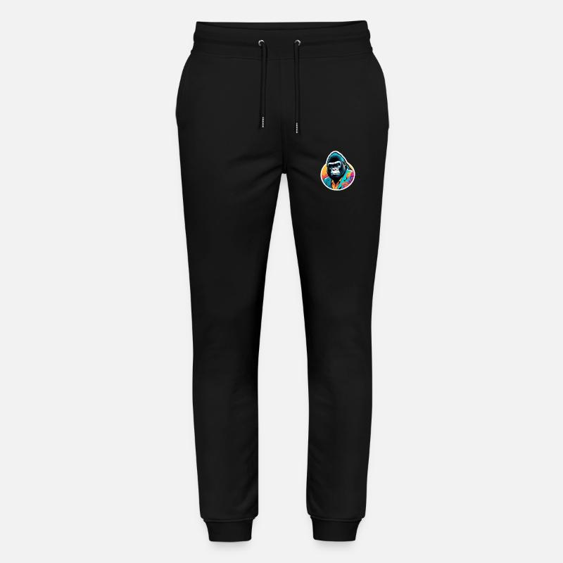 Gorilla im Anzug - Stanley/Stella Unisex Bio Jogginghose Mover  - Schwarz
