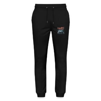 Erkunden Sie hinter dem Horizont - Stanley/Stella Unisex Bio Jogginghose Mover  - Schwarz - Vorne - Marisol (170cm) & Nik (191cm)