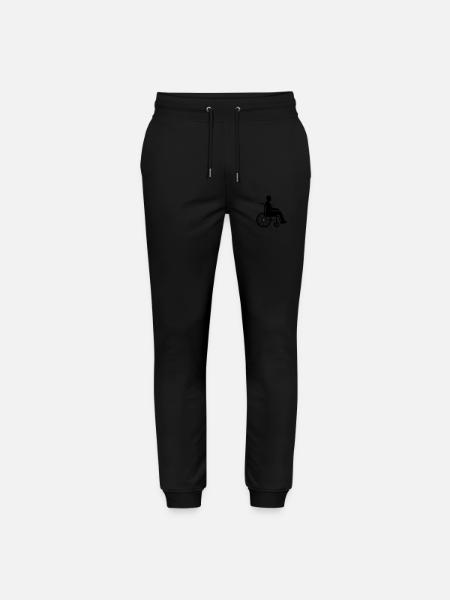 Wheelchair Man - Stanley/Stella Mover Unisex Organic Jogging Trousers - black