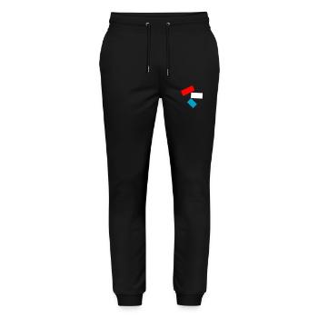 Emblème du drapeau - VECTOR - Pantalon de jogging bio MOVER Stanley/Stella unisexe - noir - Devant - Marisol (170cm) & Nik (191cm)