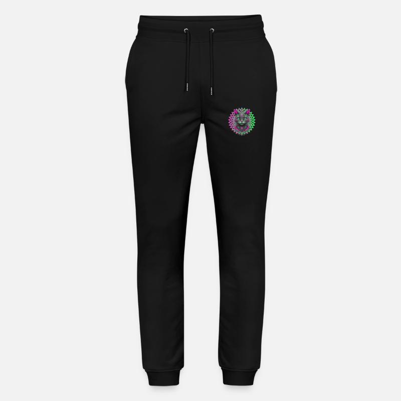Geometrisches Kätzchen 🐾 - Stanley/Stella Unisex Bio Jogginghose Mover  - Schwarz