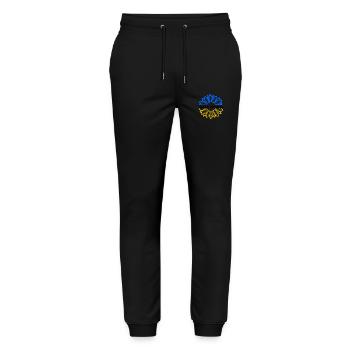 Slava ukraini - Stanley/Stella Unisex Bio Jogginghose Mover  - Schwarz - Vorne - Marisol (170cm) & Nik (191cm)