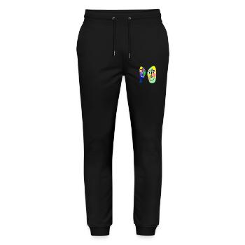 SpreBARCELONNE - Pantalon de jogging bio MOVER Stanley/Stella unisexe - noir - Devant - Marisol (170cm) & Nik (191cm)