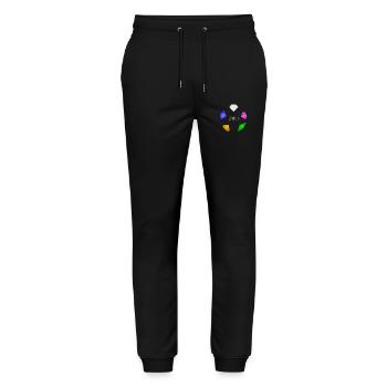 Gemstone Circle, Shine - Stanley/Stella Mover Unisex Organic Jogging Trousers - black - Front - Marisol (170cm) & Nik (191cm)